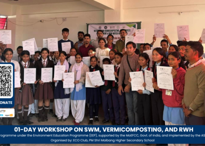 01-Day Workshop on Solid Waste Management (SWM), Vermicomposting and Rain Water Harvesting (RWH)
