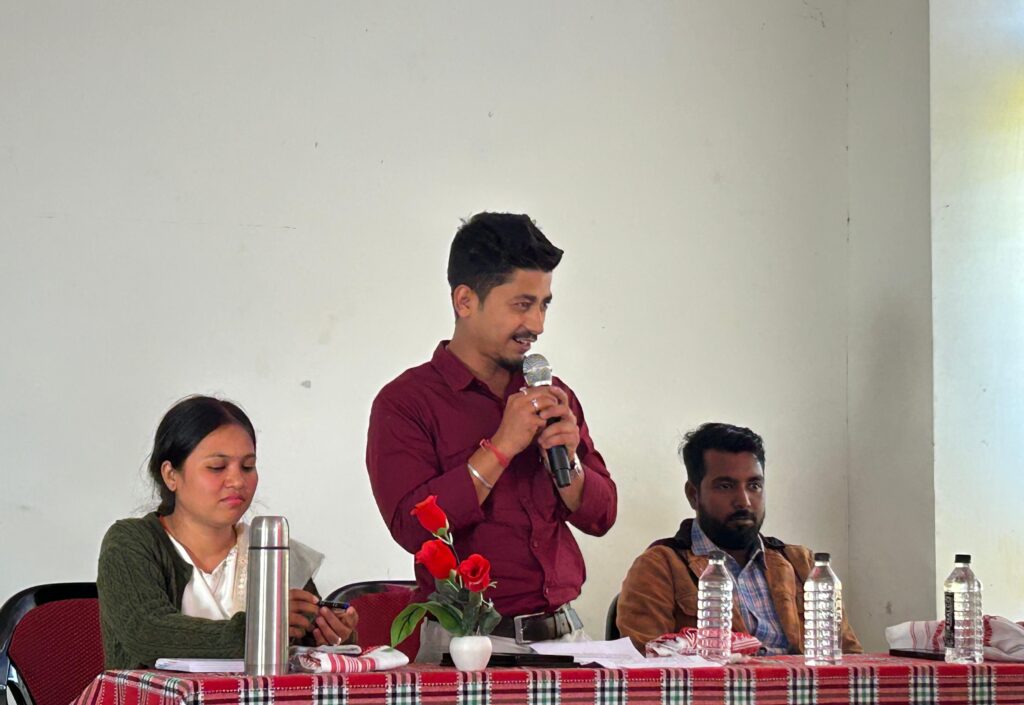Shri Surojeet Das, the President of the HELP Society Haflong and the District Coordinator of the Environment Education Programme (EEP) delivered an insightful address on the importance of environmental conservation.