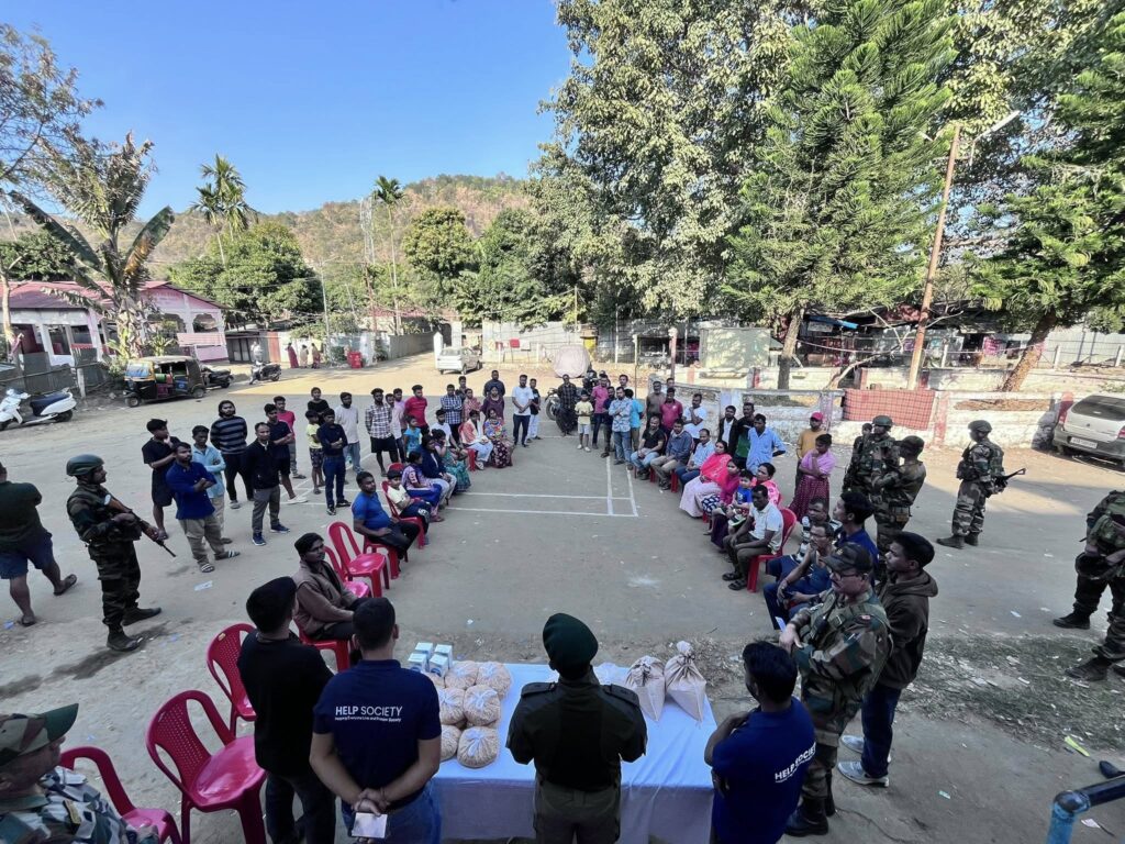 Massive Fire in Maibang Guts 13 Homes; 26 Assam Rifles and HELP Society Lead Relief Efforts