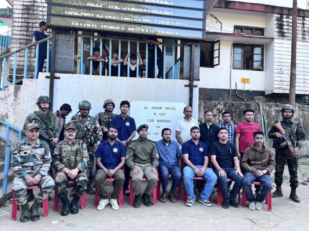 Massive Fire in Maibang Guts 13 Homes; 26 Assam Rifles and HELP Society NGO Haflong Lead Relief Efforts