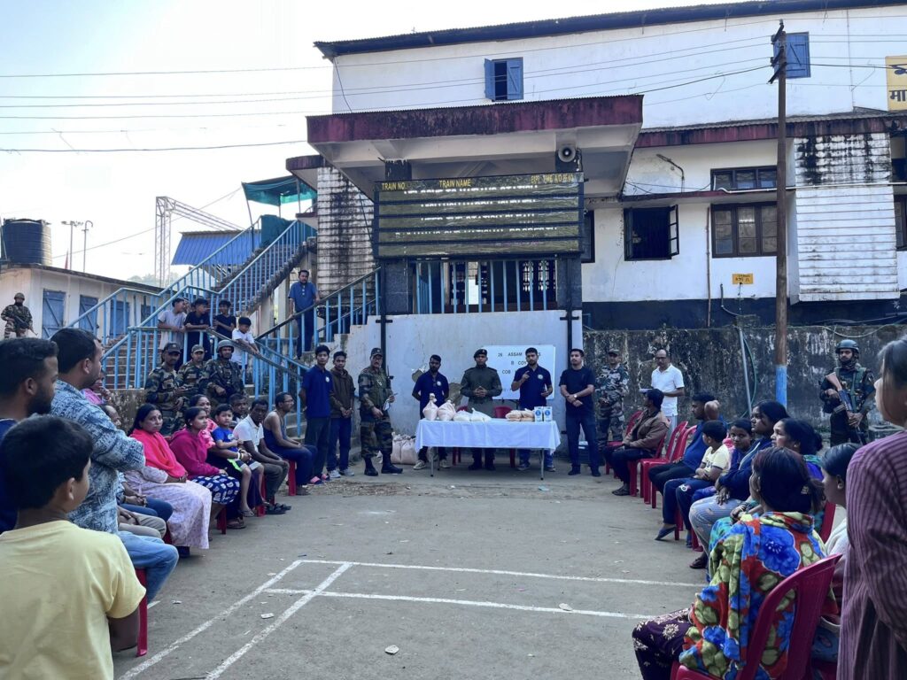 Massive Fire in Maibang Guts 13 Homes; 26 Assam Rifles and HELP Society NGO Haflong Lead Relief Efforts