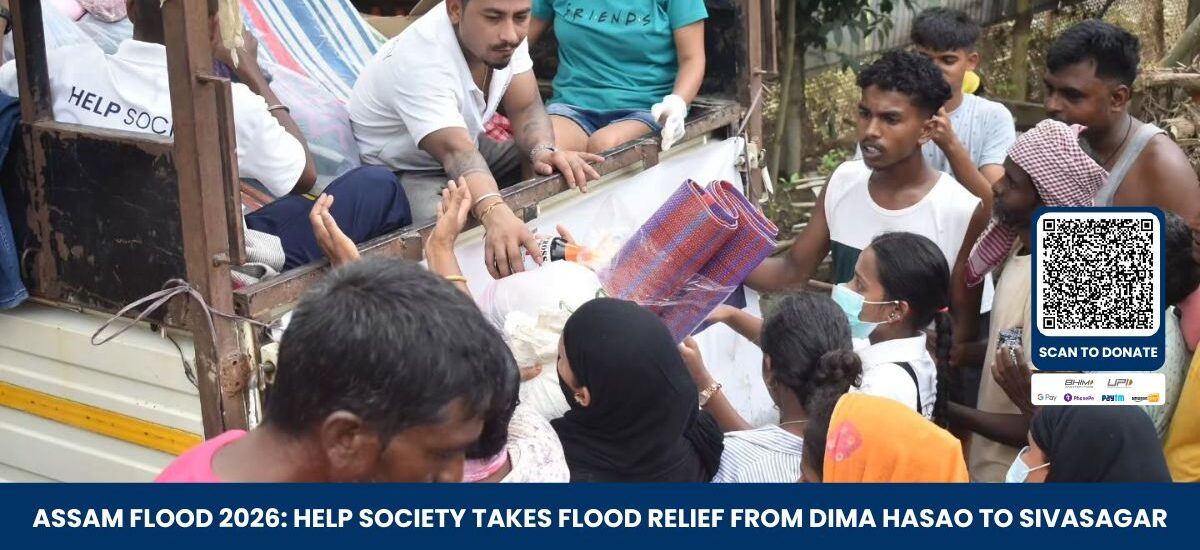 Assam Flood 2026 HELP Society Takes Flood Relief from Dima Hasao to Sivasagar