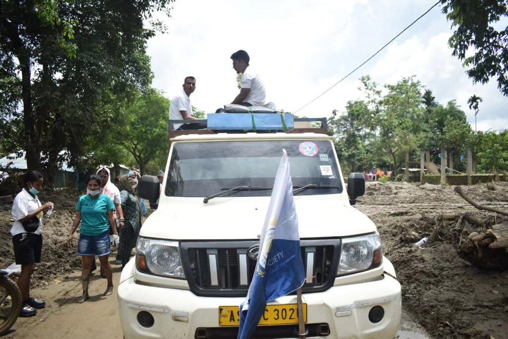 Assam Flood Relief by help society ngo