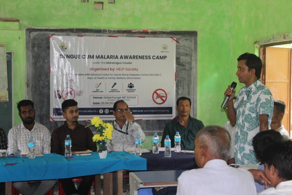 HELP Society Organises Dengue and Malaria Awareness Camp in Harangajao, Dima Hasao
